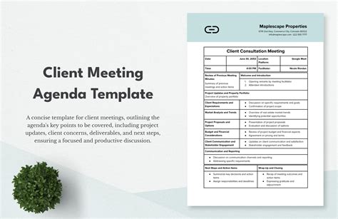 Client Meeting Agenda Template