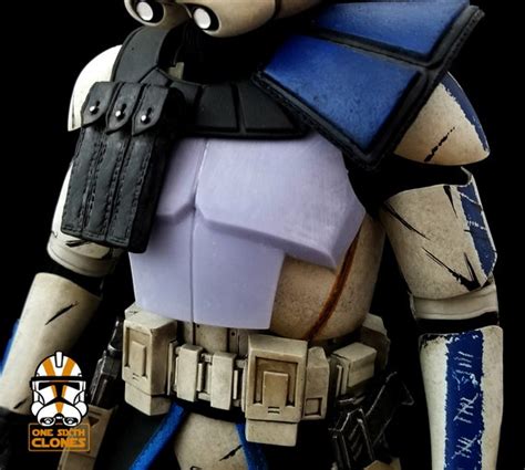 Clone trooper chest plate assembly