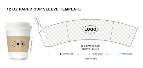 Coffee Cup Sleeve Design Template