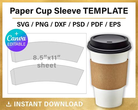 Coffee Cup Sleeve Templates