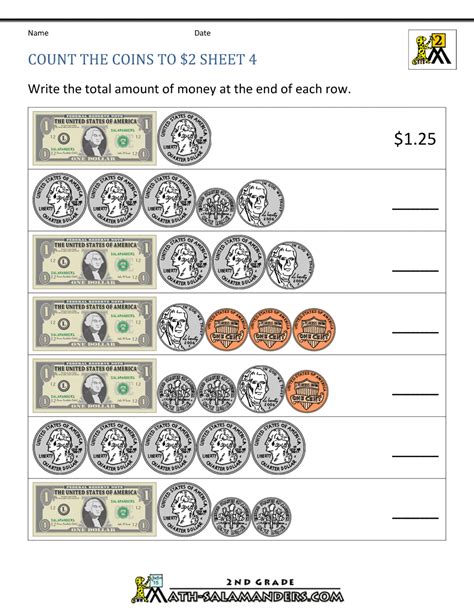 Coin Addition Worksheets