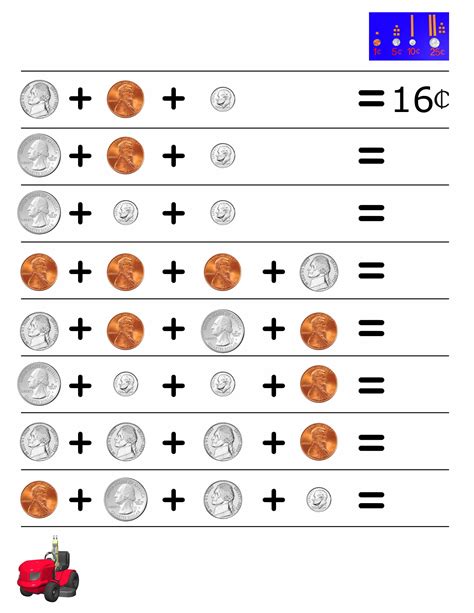 Coin Subtraction Worksheets