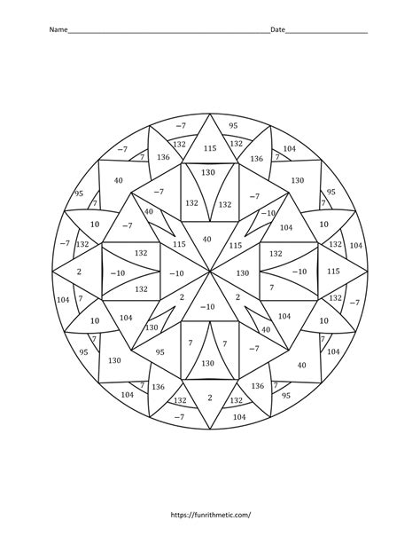 Color By Number Geometric Example