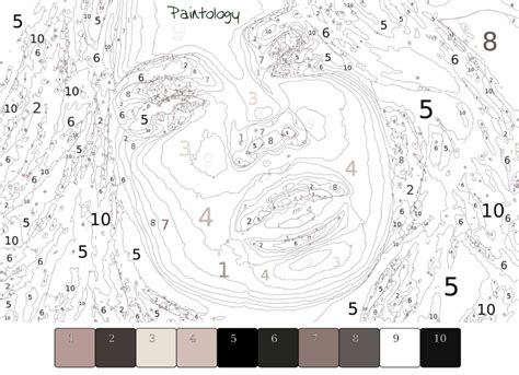 Color By Number Portraits Example