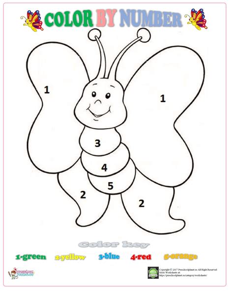 Color-by-Number Worksheets