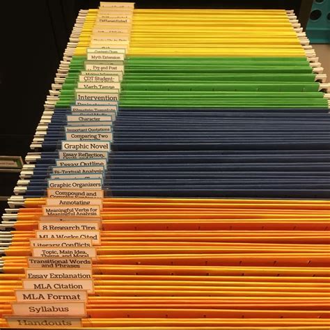 Color Coded File Folders