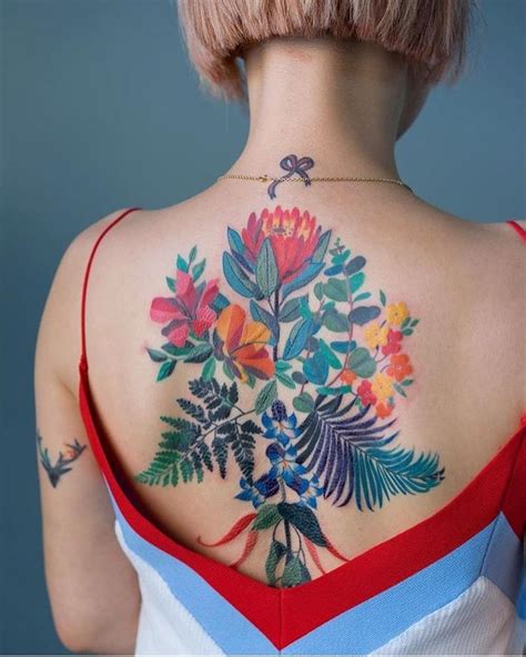 Description of Colorful Back Tattoos