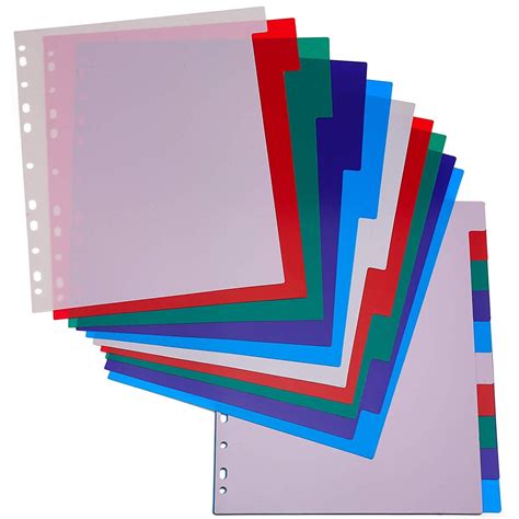 Colorful Binder Divider Tabs