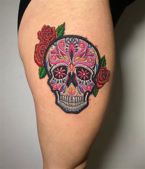 Description of Colorful Skull Tattoos