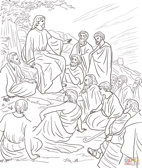 Coloring Pages of Jesus Teachings