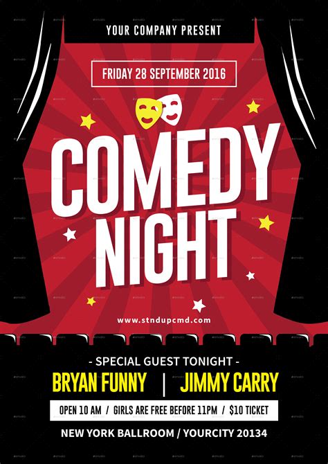 Comedy Night Flyer Design