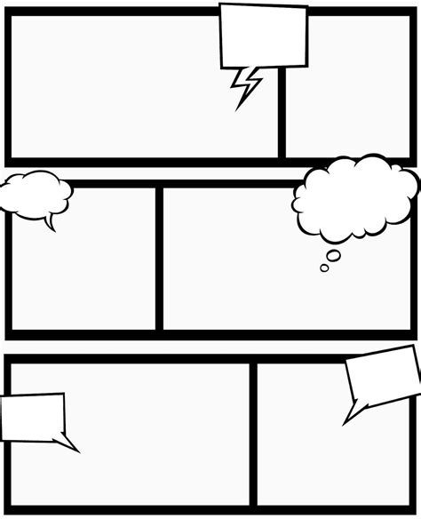 Comic Strip Template 9