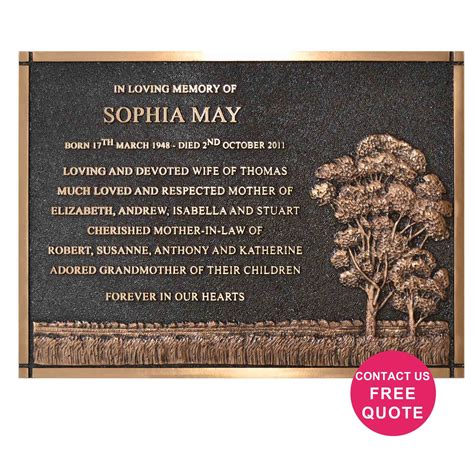 Commemorative Plaque Template