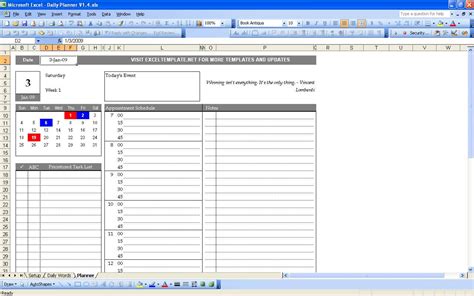 Common Mistakes Daily Planner Template Excel