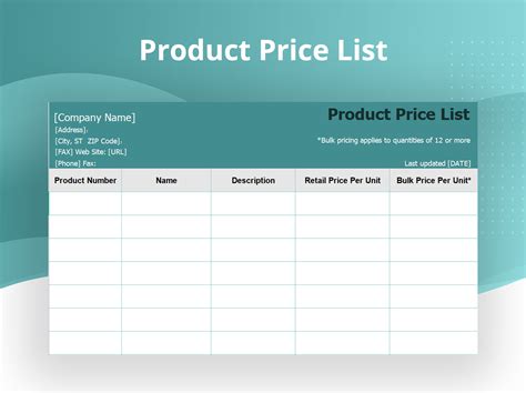 Common Mistakes to Avoid When Creating a Price List Template