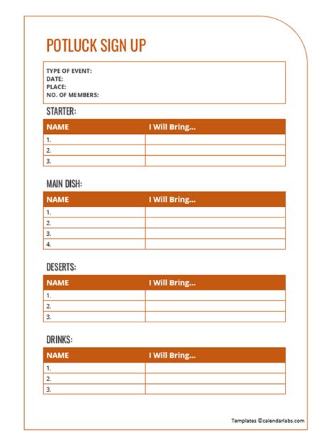 Common mistakes to avoid when using a potluck sign-up template