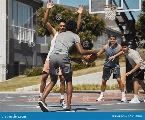 Competitive basketball game