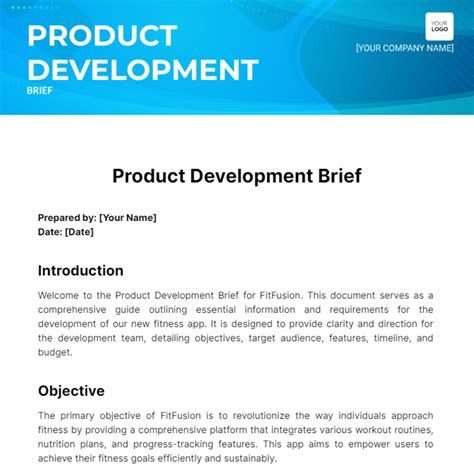 Comprehensive Product Brief