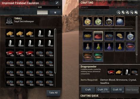 Conan Exiles Crafting