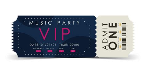 Concert Ticket Design Example