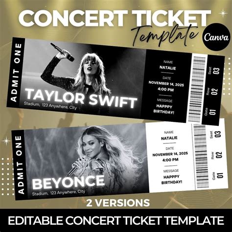 Concert Ticket Gift Idea 2