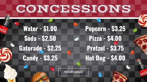 Concession Stand Template Design