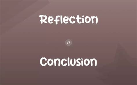 Conclusion and reflection