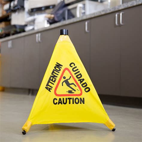 Cone wet floor signs