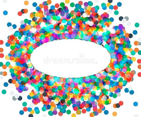 Oval-Shaped Confetti Template