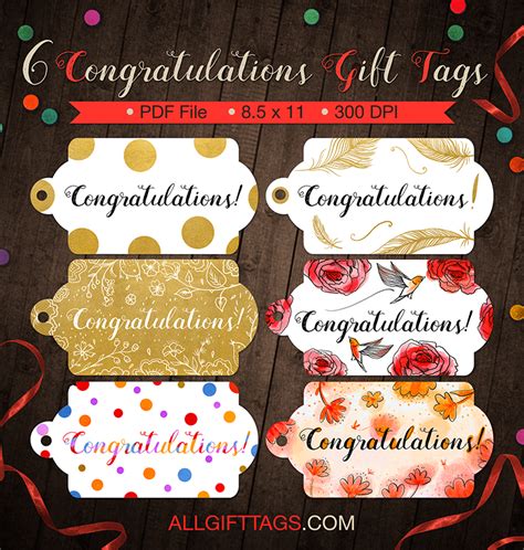 Congratulations Gift Tag