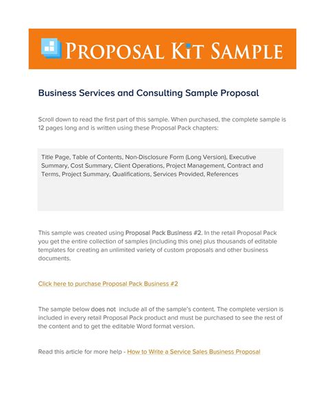 Consulting Bid Template