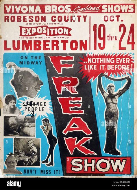 Contemporary freak show posters