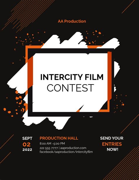 Example of a contest flyer template