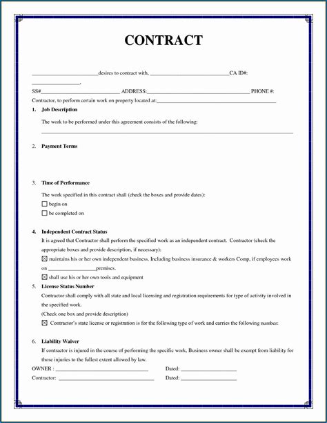 Contract Template 5