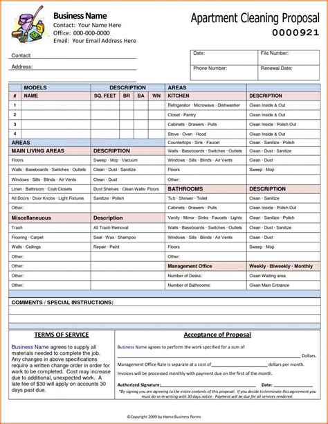 Contractor proposal checklist