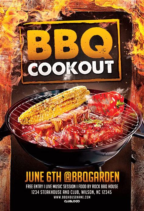 Cookout Flyer Elements