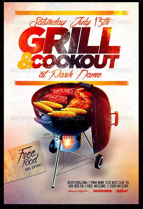 Cookout Menu Templates