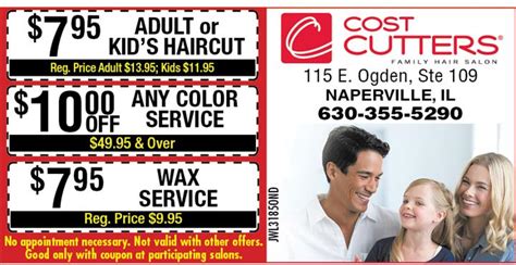 Cost Cutters Coupons Benefits