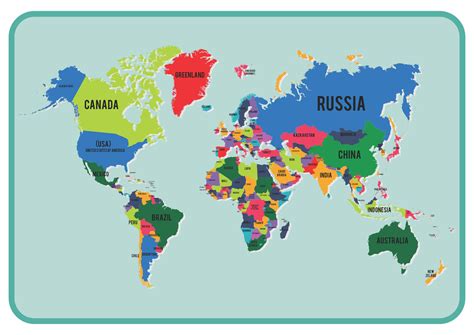 Country map printable for research and travel planning