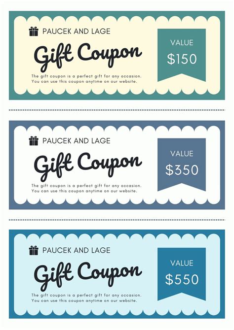 Coupon Design Templates