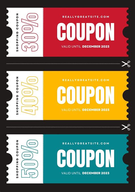 Coupon Template Ideas