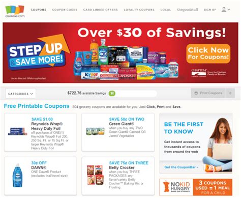 Coupon websites