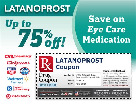 Coupons for Glaucoma Medications