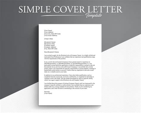 Cover Letter Template 5