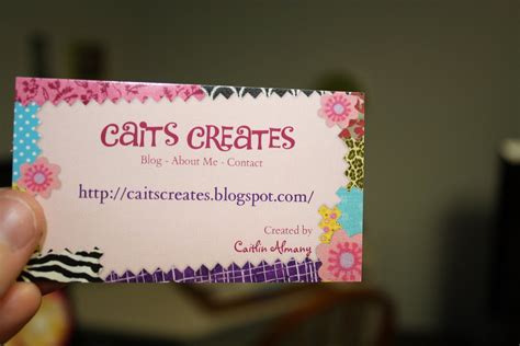 Craft Fair Business Cards