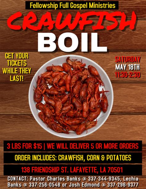 Crawfish Boil Template