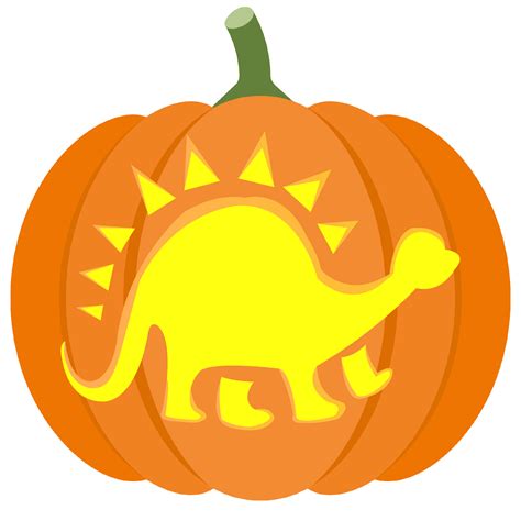 Create dinosaur pumpkin stencil printable