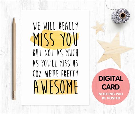 Create Farewell Cards Printable Designs