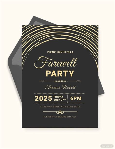 Create Farewell Flyer Template Word