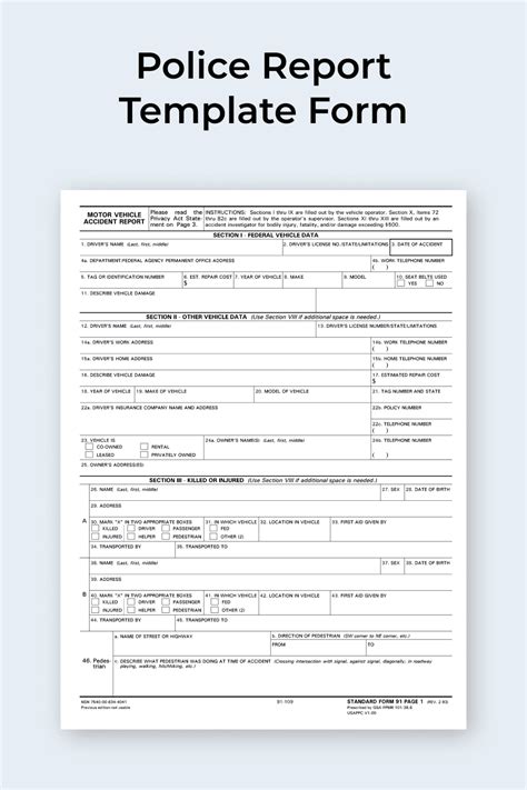 creating a fillable police report template